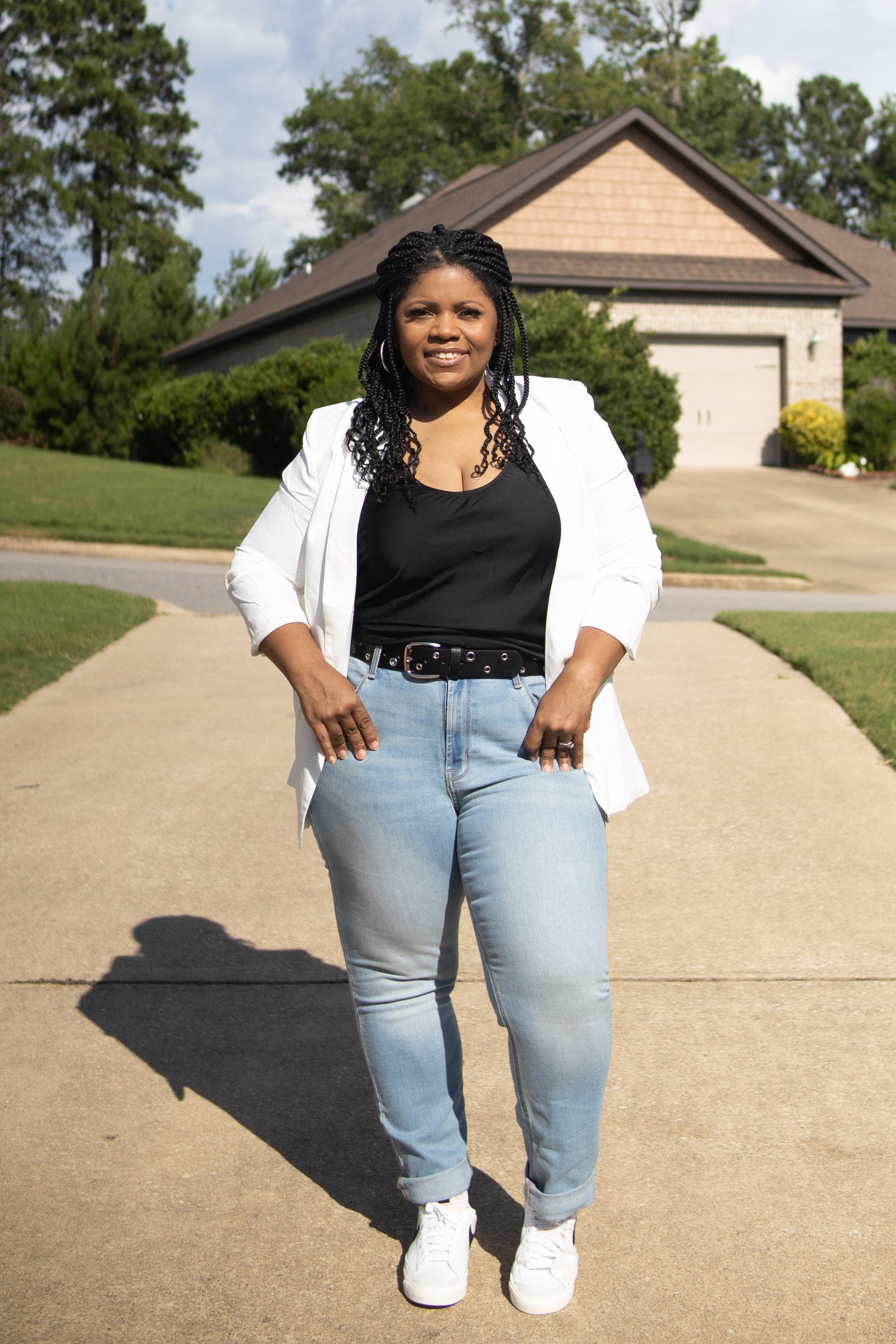 Kinsley Ruched Blazer (Plus)