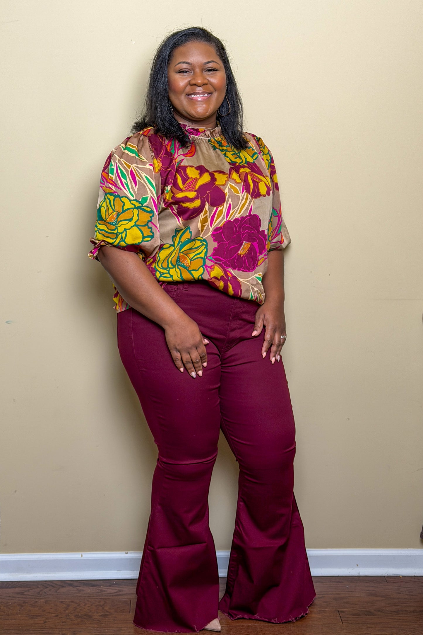 Jordan Super Flare High Rise Pants (Plus)