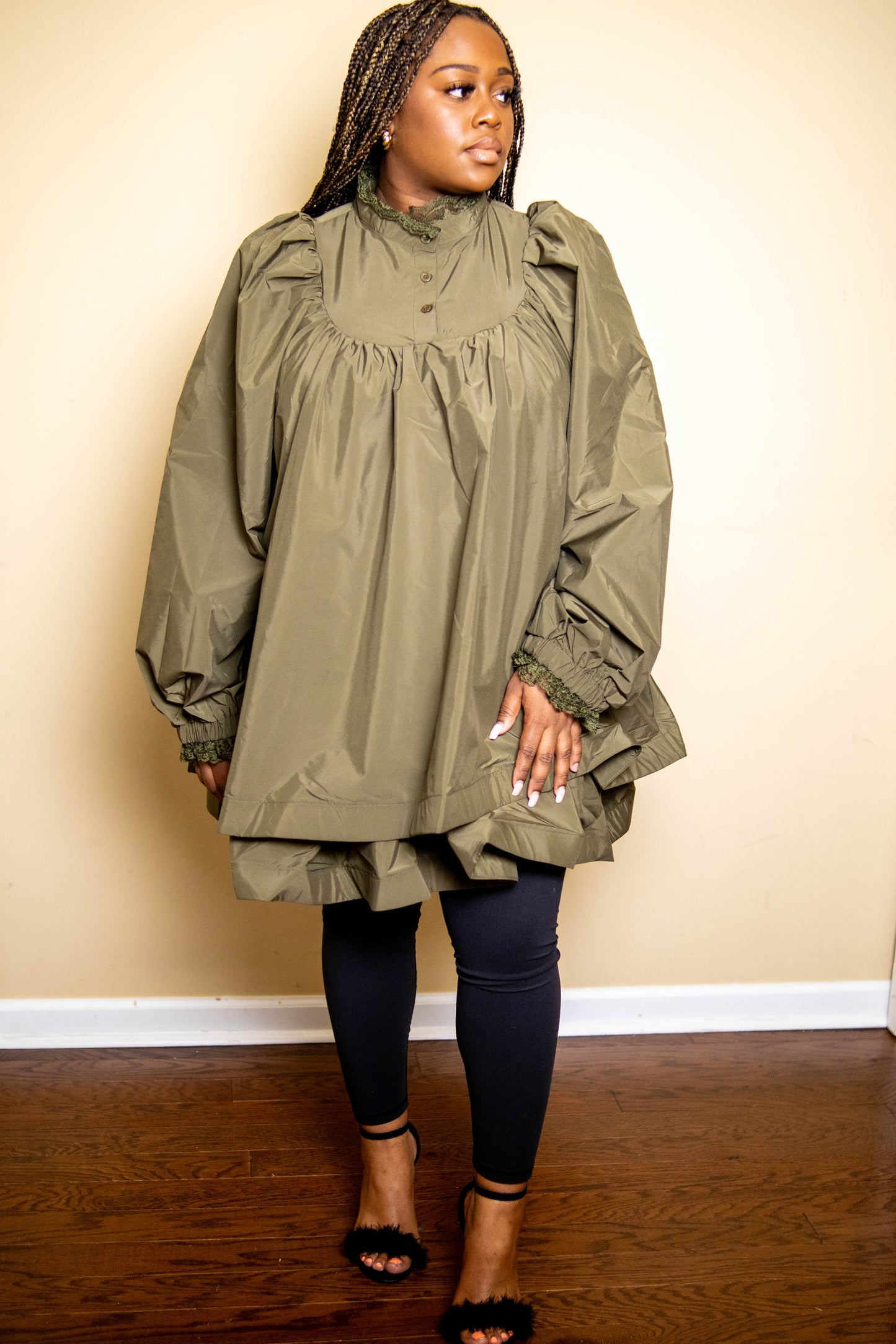 The Serenity Babydoll Dress (Plus)