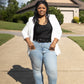 Kinsley Ruched Blazer (Plus)