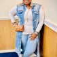 Brooklyn Denim Duster Vest (Plus)