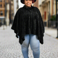 Adele Faux Fur Poncho Top (One Size)