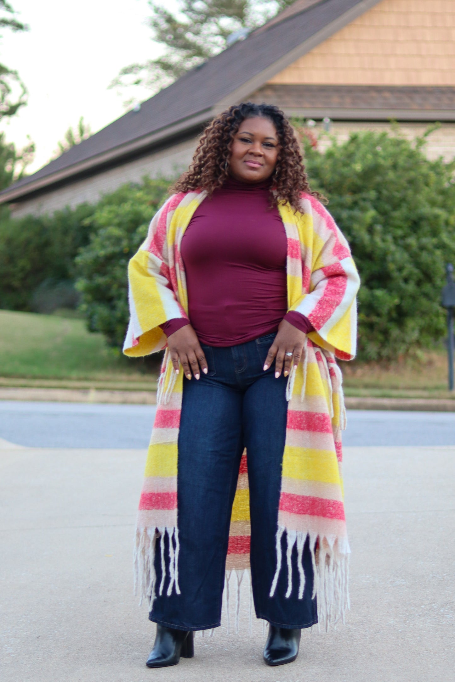 Danielle Maxi Poncho Cardigan