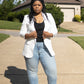 Kinsley Ruched Blazer (Plus)
