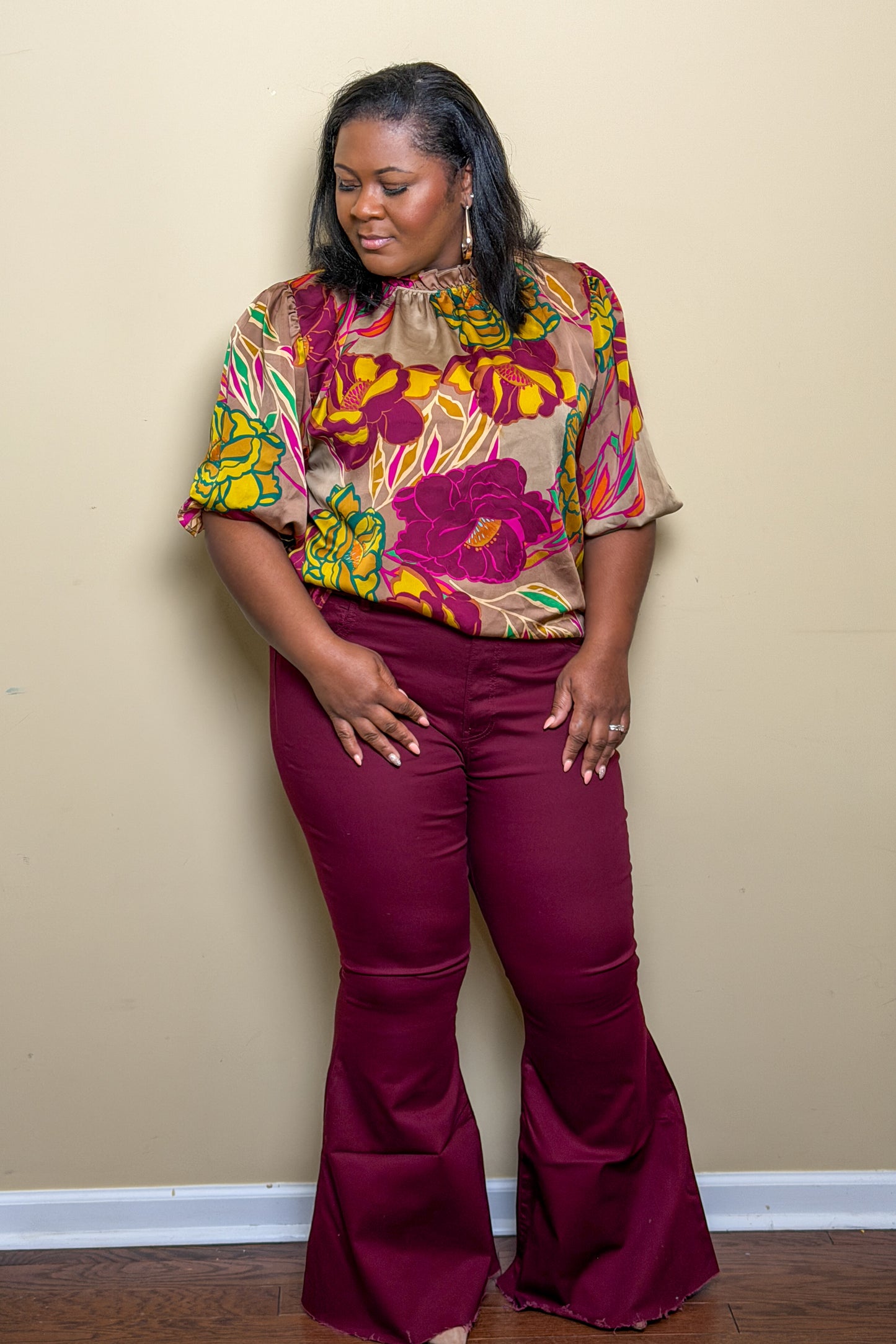 Jordan Super Flare High Rise Pants (Plus)