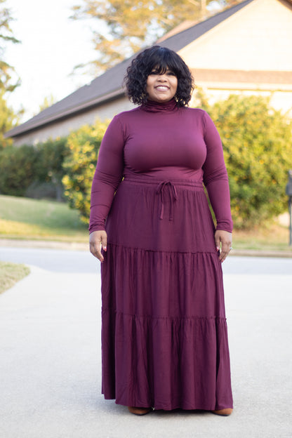 Camila Tiered Skirt Set (Plus)