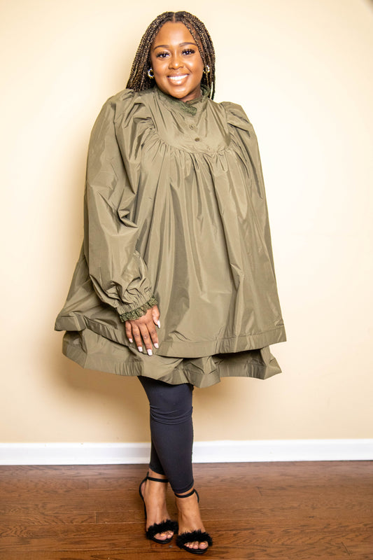 The Serenity Babydoll Dress (Plus)