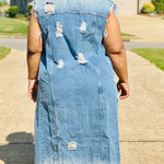 Brooklyn Denim Duster Vest (Plus)