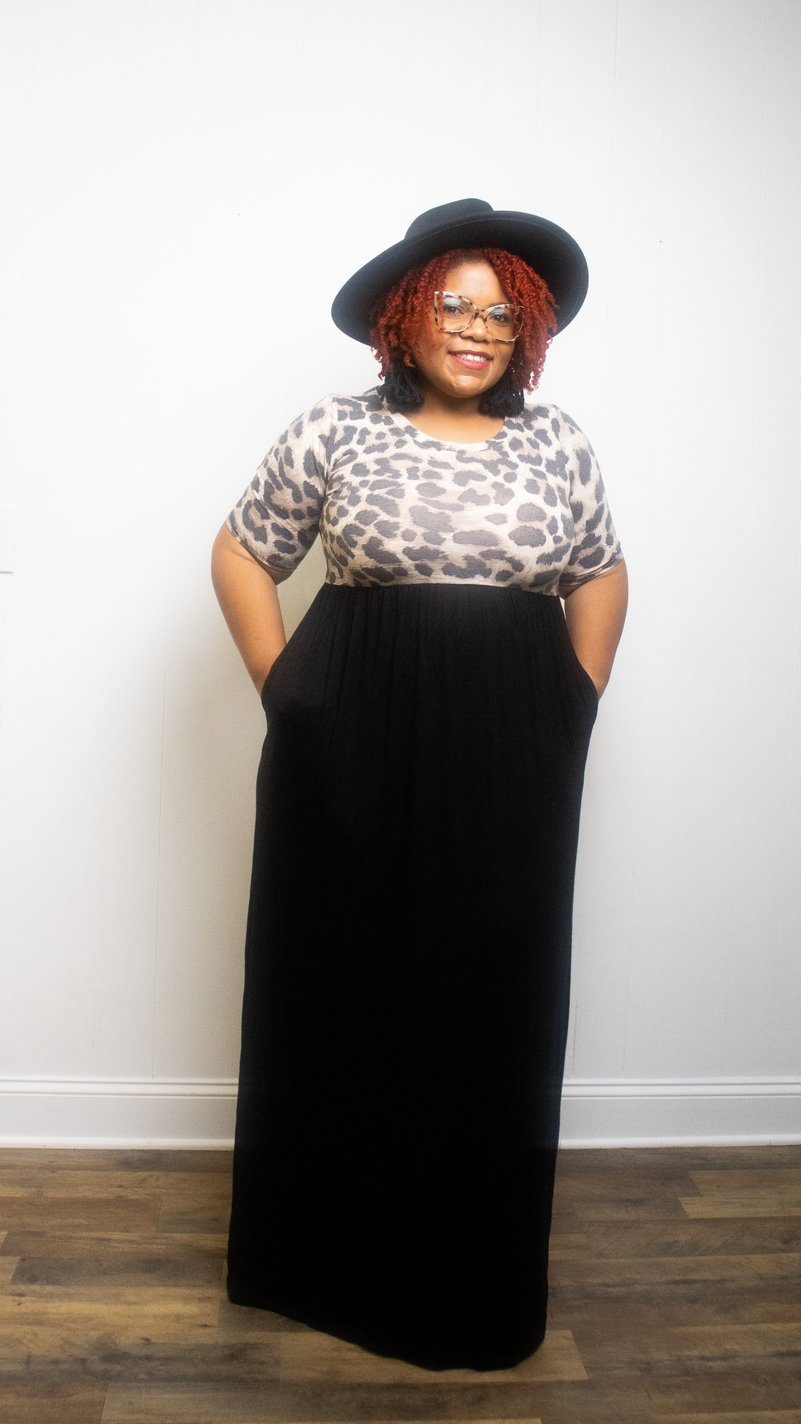 Deirdre Leopard Top Maxi Dress